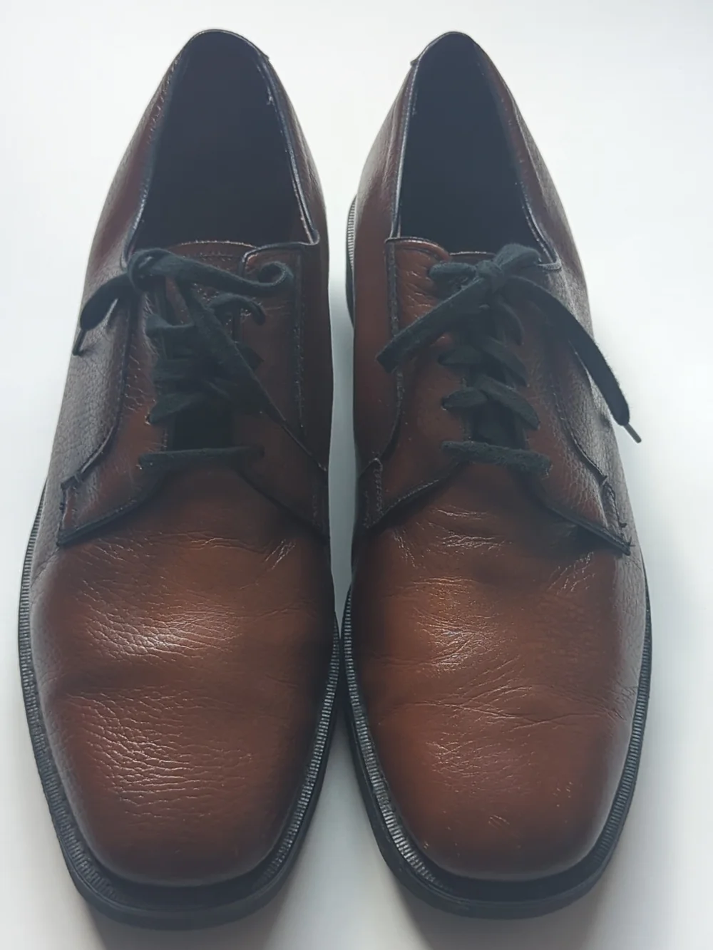 Vintage Weyenberg Brown Leather Derby Shoes Size 11C